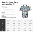 thumbnail image 3 of KLL Men's Hawaiian Shirt Short Sleeve Button Down Beach Shirts-Dogs With Pool Floats, 3 of 5