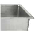 thumbnail image 3 of Premier Copper Products  20 in. Rectangle Hammered Copper Kitchen - Bar - Prep Single Basin Sink in Nickel, 3 of 4