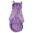 thumbnail image 2 of Dog Hoodie Basic Coat Cute - Frog Shape Warm Hoodies Pet Cold Weather Clothes Outfit Outerwear for Cats Puppy Small Medium Dogs(Purple,L), 2 of 9