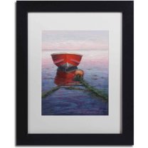 Trademark Fine Art 'Tranquilty' Canvas Art by Daniel Moises, White Matte, Black Frame