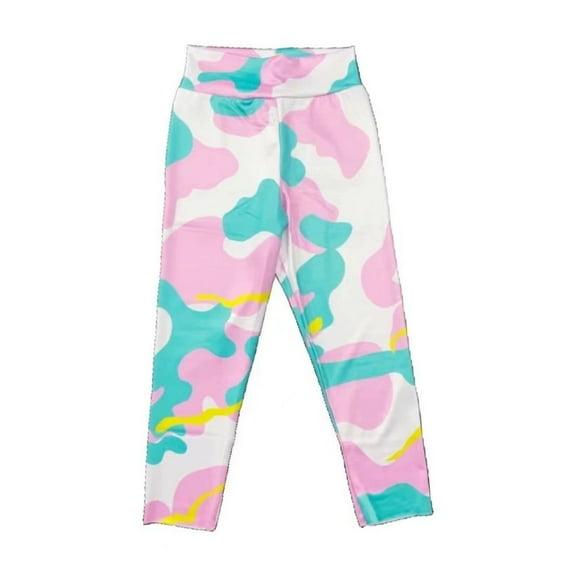 JAJAHO Girls Leggings For Sports Yoga Stretchy Soft Athletic Workout Pants For Kids 2-13Y