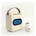 thumbnail image 2 of Karaoke Machine for Kids, Mini Portable Bluetooth Karaoke Speaker with 2 Wireless Mics and Colorful Lights for Kids Adults, Gifts Toys for Girls Boys Family Home Party, 2 of 8