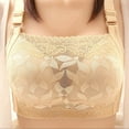 thumbnail image 3 of Sports Bra with Padding Women Pullover Bra Feature V-Neck Push-up Bra Style W-1791 Yellow XL, 3 of 3