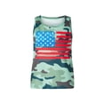 thumbnail image 2 of Biezeib Family Mom-Kid Shirt, Round Neck Sleeveless Star Striped Print Independence Day Loose Casual Party Vest, 2 of 6