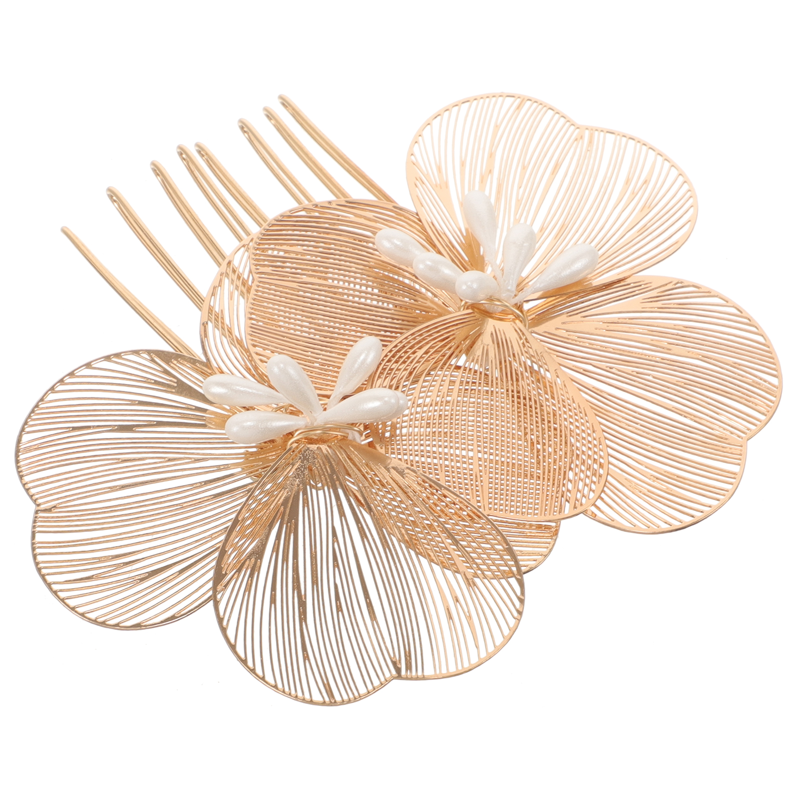 8 Pack Leaf Hair Side Combs Bridal Metal Decorative Hair Clips French Twist 81HjLfVdueL.jpg_BO30,255,255,  main image 3