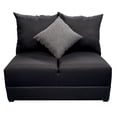 thumbnail image 2 of Sala Noruega 2-2 EL BAZAR STORE Love seat negro Moderna modular, 2 of 5