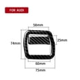 thumbnail image 3 of Real Bright Soft Car Interior Carbon Fiber Sticker Decoration2Pcs Carbon Fiber Interior Driver Storage Box Handle Cover For Audi A4 B9Auto Car Protection Interior Accessories, 3 of 8