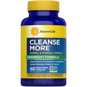 Cleanse More | Herbal and Mineral Supplement | 60 Capsules | by Renew Life