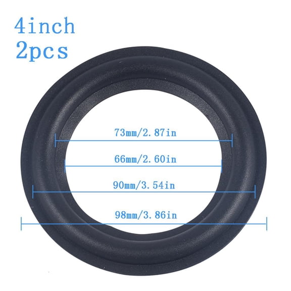 SDFGTstore High Performance Rubber Edge Rings Replacement Parts for Speaker Repair or DIY
