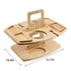 thumbnail image 3 of Mesa de vino portátil y plegable con bandeja para refrigerios | Mesa ligera para pícnic y camping, ideal para conciertos en la playa o en autocaravana | Mesa de centro para interior | Acabado en, 3 of 7