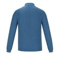 thumbnail image 6 of Yiliang Cable knit Classic Sweater for Men Fall and Winter Long Sleeve Warm and Thermal Top Clothes ,Blue,XL, 6 of 6