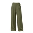 thumbnail image 4 of CHGBMOK Wide Leg Pants for Women Dressy High Waisted Flowy Lounge Palazzo Pant Beach Vacation Clothes, 4 of 8