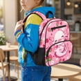 thumbnail image 2 of KUIFORTI Strawberry Axolotl Toddler Backpack for Girls Kids School Bag with Front Pockets Breathable Adjustable Straps for Preschool Kindergarten Back to School Supplies, 2 of 7