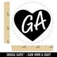 thumbnail image 2 of GA Georgia State in Heart Rubber Stamp for Scrapbooking Crafting Stamping - Small 3/4 Inch, 2 of 7