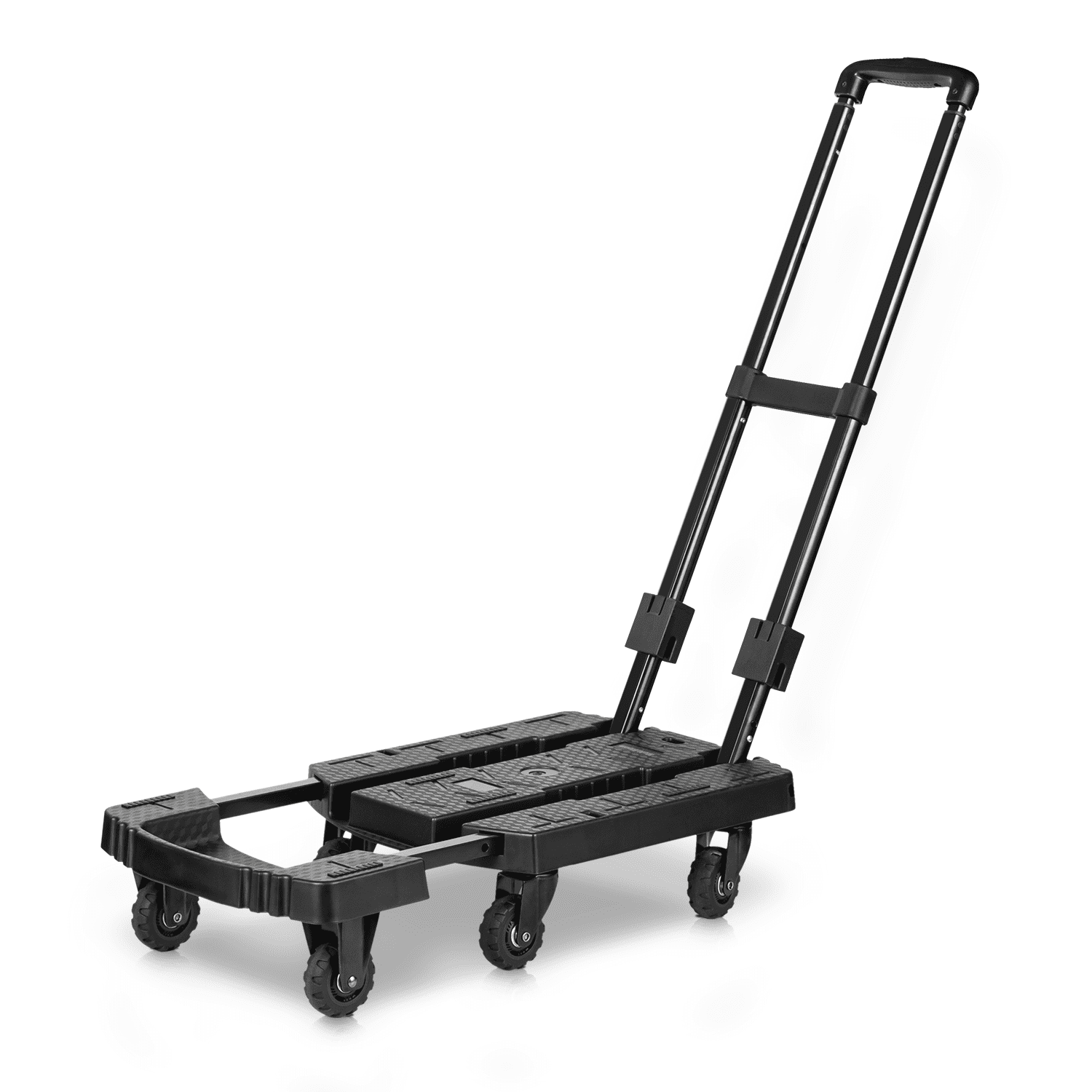 Light Weight Foldable Dolly Waygo Aluminum Folding Hand Truck Folding Cart with Wheels for Cargo and Shopping 