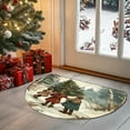 thumbnail image 6 of YIKA Christmas Decorations Christmas Carpet Entrance Door Semicircle Mat Household Absorbent Nonslip Foot Mat Dirt Proof Mat Bathroom Nonslip Mat Christmas Decorations Indoor C, 6 of 6
