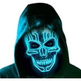 thumbnail image 1 of Máscara para cosplay Scarys Lights Up Skull Up LED para carnaval de Halloween, 1 of 2