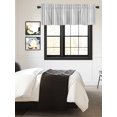 thumbnail image 3 of Kitchen Valances for Window, Vintages Gray Vertical Stripes Light Filtering Rod Pocket Valance Curtain, Geometric Line Short Curtains Window Topper for Bedroom Bathroom Living Room 54x18in, 3 of 9