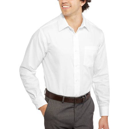 George Men's Classic Long Sleeve Dress Shirt - Walmart.com