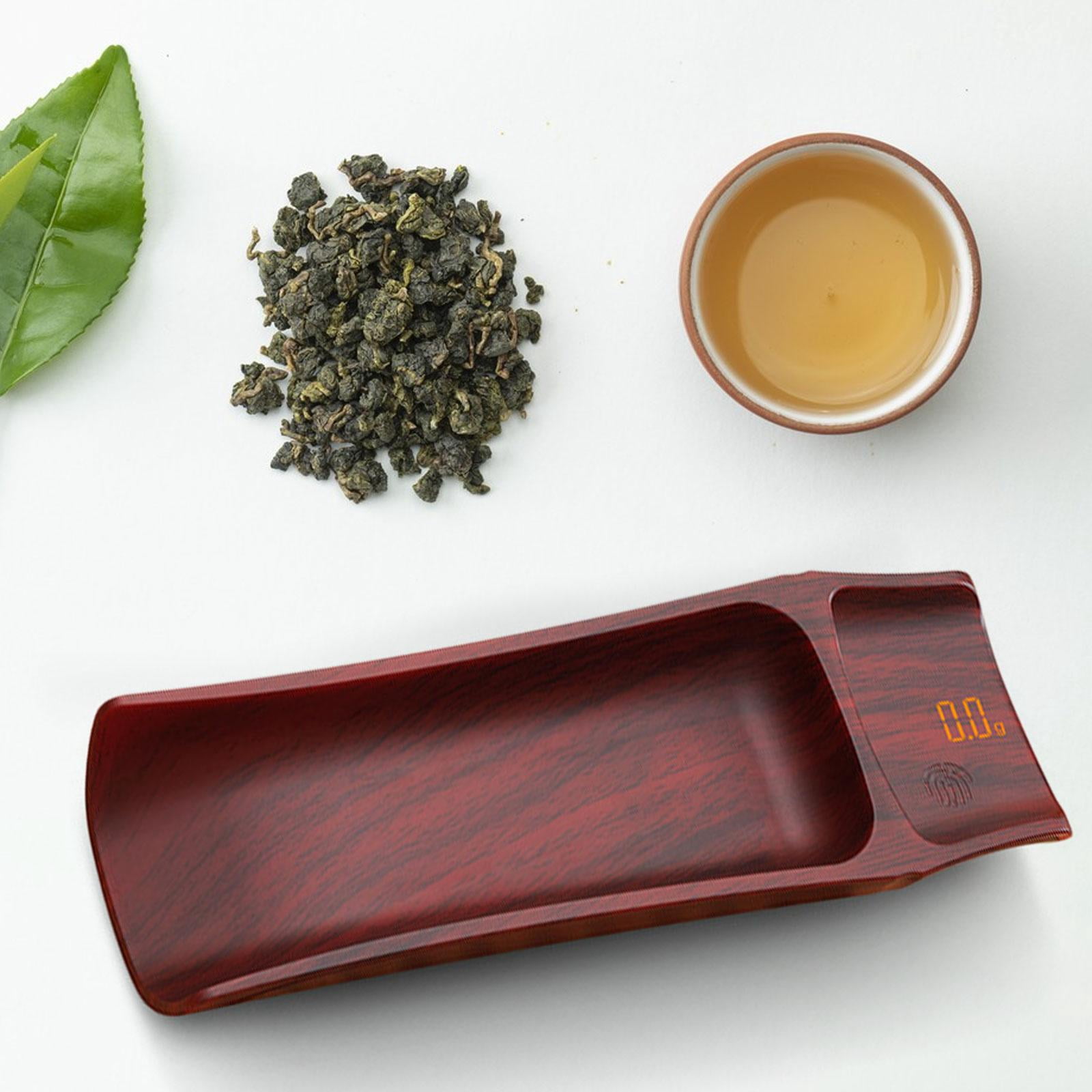 Fiocias Digital Scale Grams Coffee Weighing Scale Loose Leaf Spoon Measuring Scale Scale Red