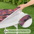 thumbnail image 5 of Dachshund Dog and Flower Floral Round Fitted Tablecloth with Elastic Edge,Dining Table Cover Waterproof,Outdoor Round Tablecloth for Camping,Dining,Indoor and Outdoor, 5 of 7