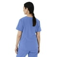 thumbnail image 4 of ave. Lex Women's Three Pocket V-Neck Tunic Scrub Top in Ceil Blue, M, 4 of 6