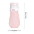 thumbnail image 3 of Btomtd Silicone Travel Dispenser Bottle Set Lotion Storage Container Refillable Soap Dispenser Practical Sample Bottle, Pink, 3 of 6
