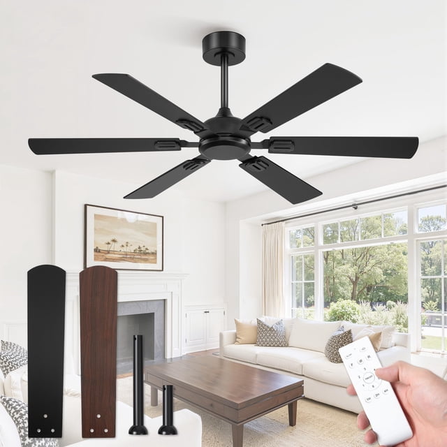 Ventilador de Techo Fanbulous 132 cm, 6 Aspas, Motor DC con Control Remoto