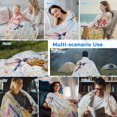 thumbnail image 5 of Spring Hummingbird Floral Cooling Blanket,Lightweight Breathable Summer Throw Blanket with Double Sided Cold Effect,Farmhouse Flower Botanical Picnic Blankets Bed Sheet for Hot Sleepers 60"x80", 5 of 8