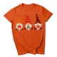 thumbnail image 4 of Blusa de manga corta con estampado de otoño y cuello redondo informal de verano para mujer Pompotops hfajkhk139990, 4 of 4