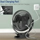 thumbnail image 3 of 10000mah Rechargeable Portable Fan, 8-inch Battery Operated Clip On Fan, Usb Fan, 4 Speeds, Strong Airflow, Sturdy Clamp For Office Desk Golf Car Outd, 3 of 5