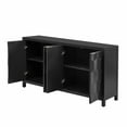 thumbnail image 6 of Luxurious 4-Door Sideboard, Honeycomb Patterned Doors, Ample Storage, for Study/Entryway/Living Room, 6 of 9