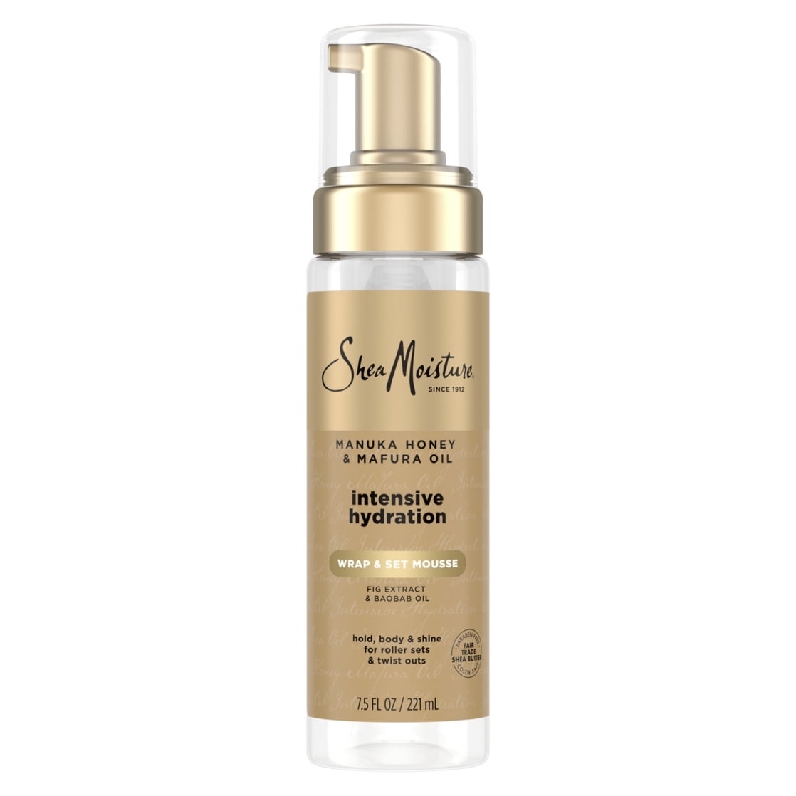 (2 pack) SheaMoisture Manuka Honey & Mafura Oil Wrap & Set Mousse, 7.5 oz