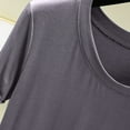 thumbnail image 4 of ZyeKqe Women's Pajamas Tops Short Sleeve Top Crewneck Sleep T Shirts Casual Comfy Sleepwear Homewear, 4 of 4