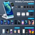 thumbnail image 4 of UUTO 3 in 1 Wireless Charging Station with QC 3.0 Adapter Compatible with iWatch/Airpods/iPhone/Samsung, Qi-Certified Phones, 4 of 8