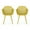 Yellow, variant on GDF Studio Barbados Outdoor Modern Dining Chairs, Set of 2, Black