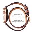 thumbnail image 3 of WFEAGL iWatch Band Leather Double Tour Replacement Band 38mm 40mm Brown/Rose Gold, 3 of 8