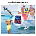 thumbnail image 6 of Sigee Beach with Palm Trees Print Mens Swim Trunks with Compression Liner Quick Dry Swim Stretch Beach Shorts with Pockets,S-3XL, 6 of 7