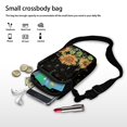 thumbnail image 7 of HELLHERO Sunflower Pattern Women Messenger Bag Polyester with Shoulder Strap Small Crossbody Purse for Casual Travel, 7 of 7