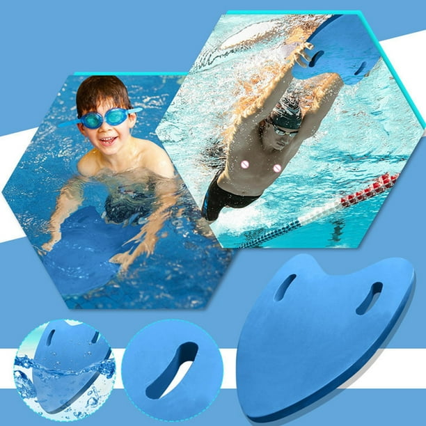 Natación en forma de A Kickboard flotante niños adultos tabla de entrenamiento azul