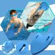 thumbnail image 1 of Natación en forma de A Kickboard flotante niños adultos tabla de entrenamiento azul, 1 of 7