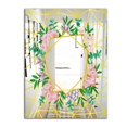 thumbnail image 3 of DESIGN ART Designart 'Efflorescent Gold Pink 7' Cabin and Lodge Mirror - Vanity Printed Mirror 23.7in.x31.5in., 3 of 5