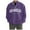 Purple, variant on Mens Sweatshirts Quarter Zip Letter Print Solid Color Casual Loose Fit Crew Neck Shirts Comfoty Soft Spring Fall Pullover Long Sleeve Tops 2026 Winter Outfits Blue L