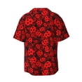 thumbnail image 2 of Haiem Ladybugs 1 Men's Casual Shirts Short Sleeve Button Down Shirts Fashion Textured Summer Beach Shirt-Small, 2 of 7