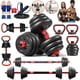 thumbnail image 1 of Mancuernas para ejercicios, Juego de mancuernas ajustables, 15KG, Mancuernas para hombres, Mancuernas para mujeres, Se pueden usar como Barbells, Kettlebells, Push-up Racks, 1 of 6