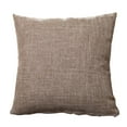 thumbnail image 1 of CAROOTU Linen Throw Pillow Cover Solid Plain Color Square / Rectangular Pillowcase for Couch Sofa Bed Car Home New, 1 of 7