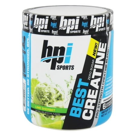 BPI Sports Best Creatine Powder, Lime Sherbert, 50 Servings