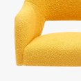 thumbnail image 4 of WestinTrends Mid-Century Modern Wide Boucle Swivel Accent Arm Chair, Mustard, 4 of 12