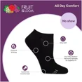 thumbnail image 4 of Fruit of the Loom Women's Cushioned 6pk No Show Athletic Socks - Black, 4-10, 4 of 4