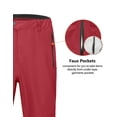 thumbnail image 4 of Little Donkey Andy Men's Waterproof Rain Pants Windproof Overpants Lightweight Outdoor Trousers for Hiking Golf Fishing Red XXL, 4 of 7